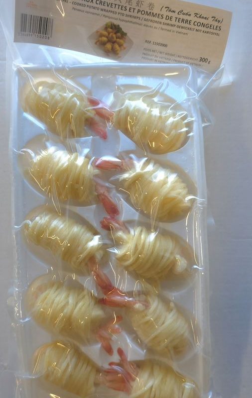 Beignet pomme de terre crevette