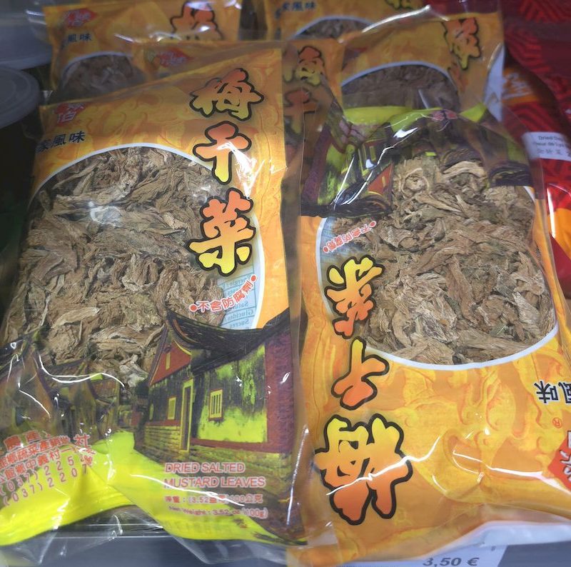 feuille de moutarde sechee