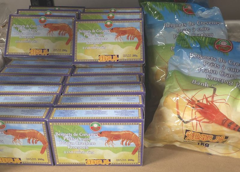 beignets de crevette à frire