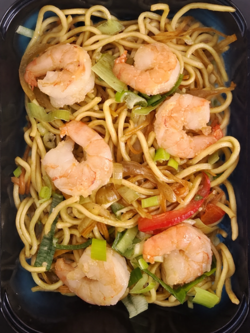 NOUILLE SAUTÉE CREVETTES